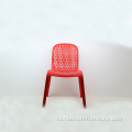 Столовая красная укладка наружного пластикового стула